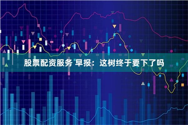 股票配资服务 早报：这树终于要下了吗